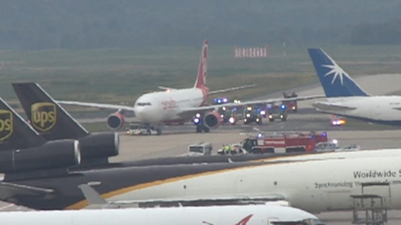 Air Berlin Maschine musste notlanden (Foto: NRW Lokal)