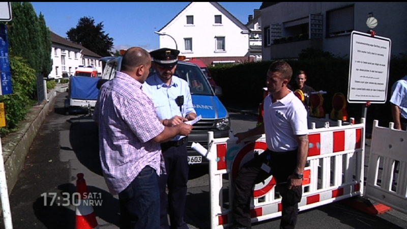 Aufnahmestopp in Flüchtlingsheim (Foto: SAT.1 NRW)