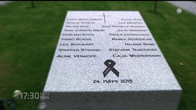 Gedenkstätten für Germanwings-Opfer (Foto: SAT.1 NRW)