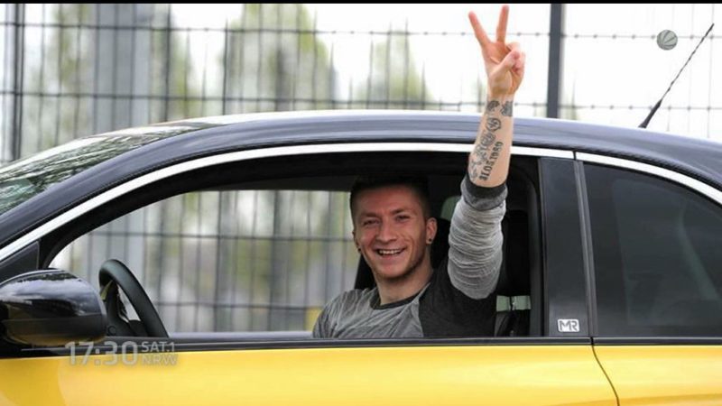 Fragen an BVB-Spieler (Foto: SAT.1 NRW)