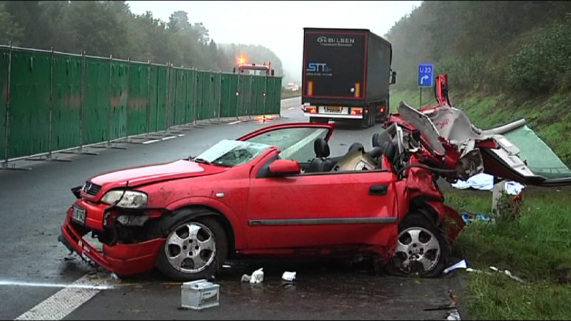 Tödlicher Unfall auf der A31 (Foto: SAT.1 NRW)