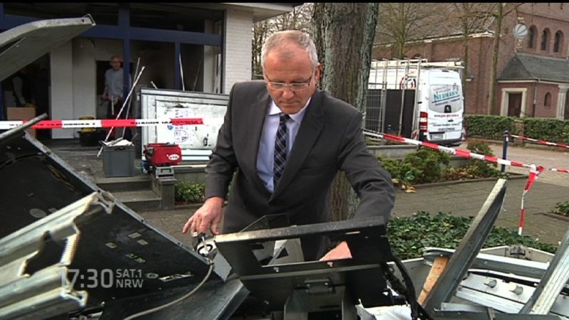 Wieder Geldautomat gesprengt (Foto: SAT.1 NRW)