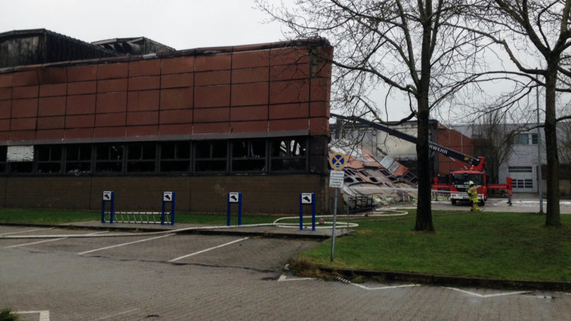 Millionenschaden nach Großbrand an Uni (Foto: Sat.1 NRW)