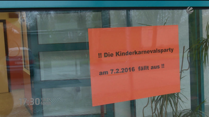 Kinderkarneval wegen Anschlagsdrohung abgesagt (Foto: SAT.1 NRW)