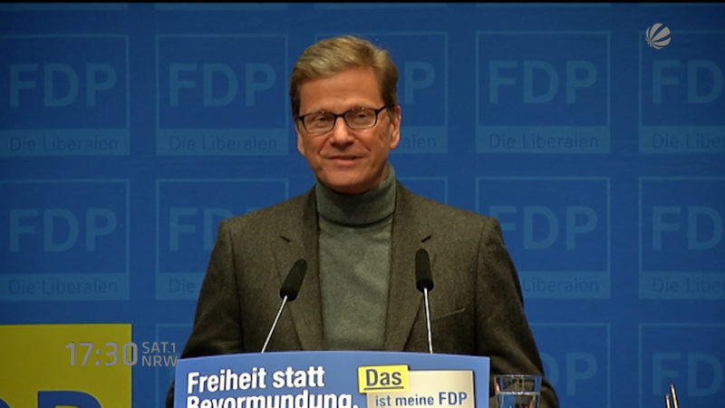 Guido Westerwelle gestorben (Foto: SAT.1 NRW)