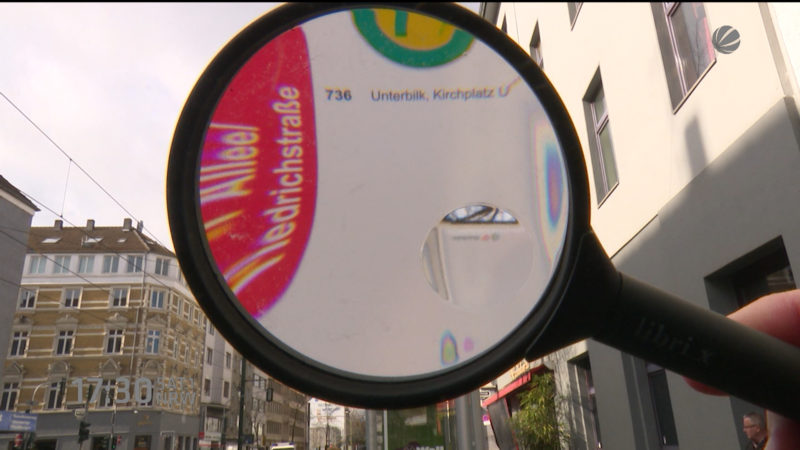 Rheinbahn Schilderschau (Foto: SAT.1 NRW)