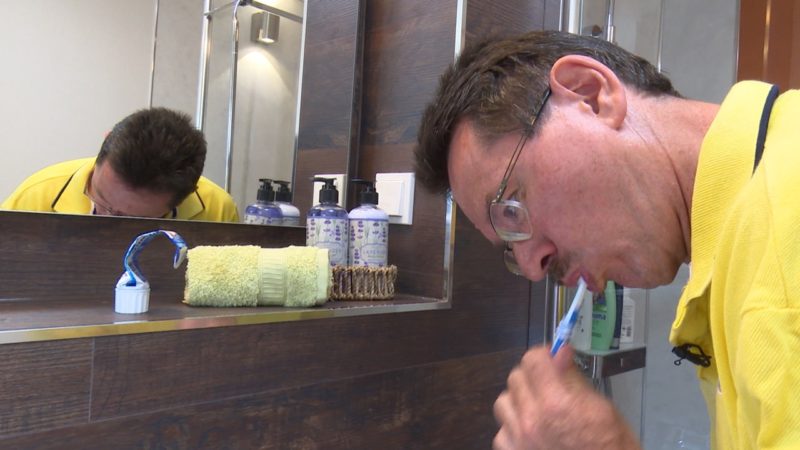 Mobiles Badezimmer (Foto: SAT.1 NRW)