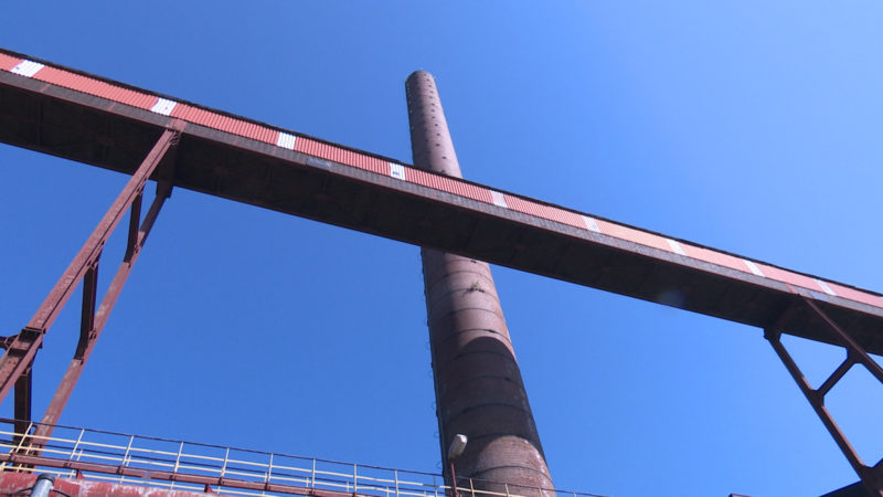 Schornsteine auf Zeche Zollverein werden "abgebaut" (Foto: SAT.1 NRW)