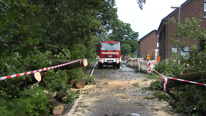 Unwetterschäden in NRW (Foto: SAT.1 NRW)