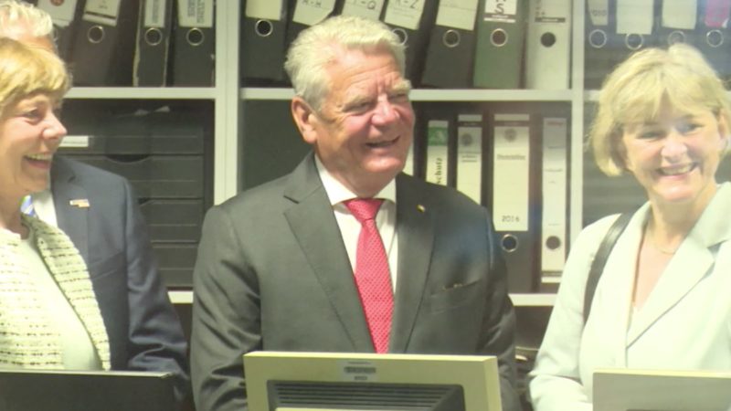 Gauck in Bonn (Foto: SAT.1 NRW)