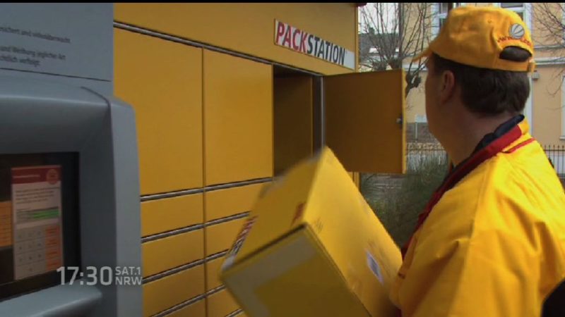 DHL: Auffälliges Paket (Foto: SAT.1 NRW)