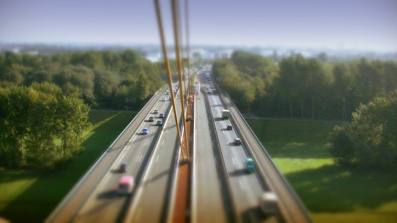 Behelfsbrücke auf A40 (Foto: Straßen.NRW)