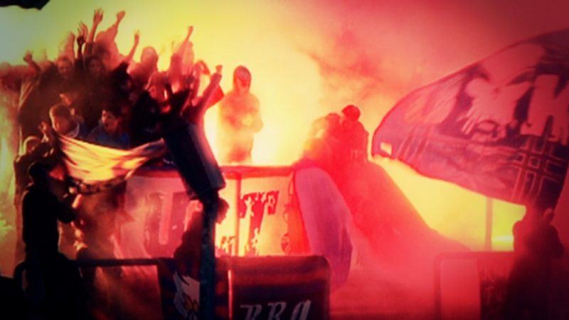 Hooligan-Razzia vor Revierderby (Foto: SAT.1 NRW)