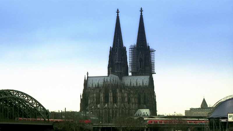 Gerüstabbau am Dom verschoben (Foto: SAT.1 NRW)