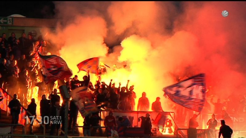 Razzia gegen Hooligans (Foto: SAT.1 NRW)