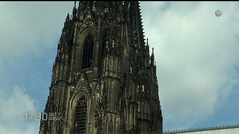 Kölner Dom ohne Baugerüst (Foto: SAT.1 NRW)