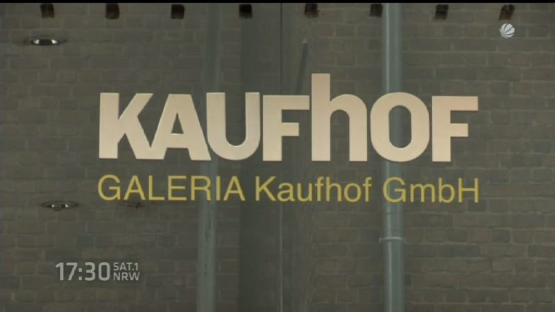 Kaufhof-Mitarbeiter streiken (Foto: SAT.1 NRW)