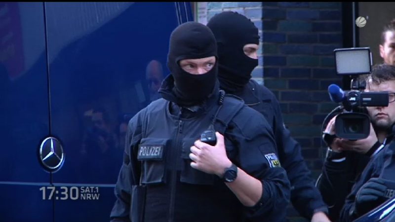 Clan-Razzia in Duisburg (Foto: SAT.1 NRW)