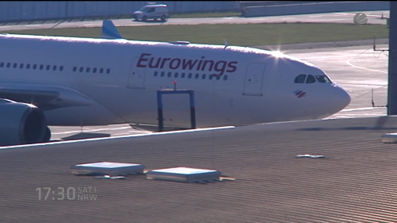 Eurowings fliegt auf Düsseldorf (Foto: SAT.1 NRW)