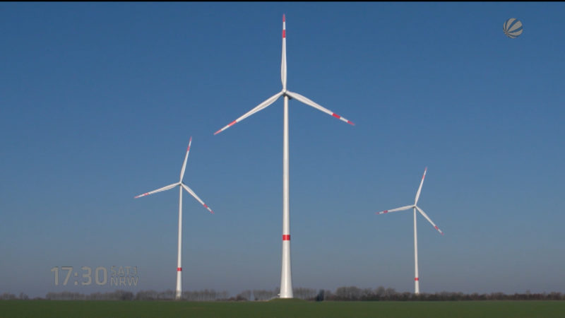 Windpark wird abgerissen (Foto: SAT.1 NRW)