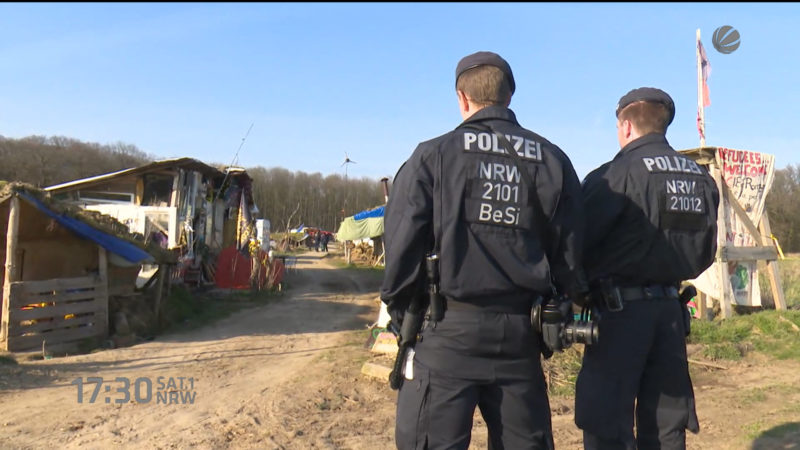 Hambacher Forst wird weiter geräumt (Foto: SAT.1 NRW)