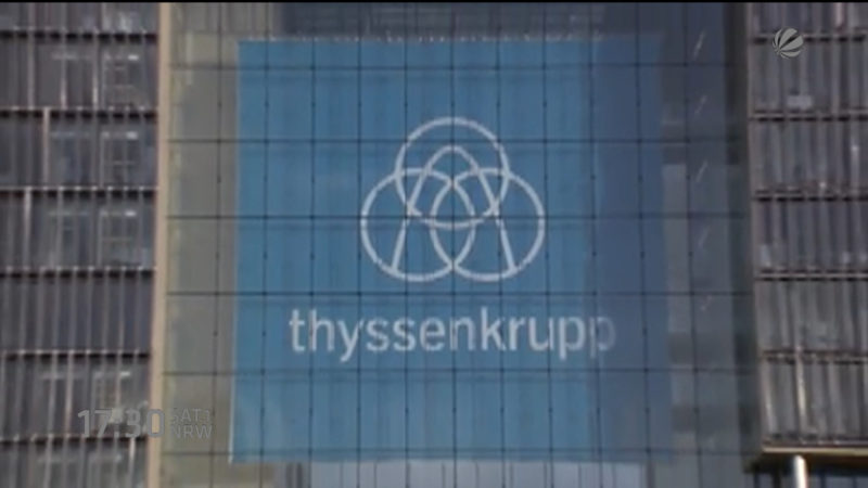 Hohe Verluste bei Thyssen-Krupp (Foto: SAT.1 NRW)