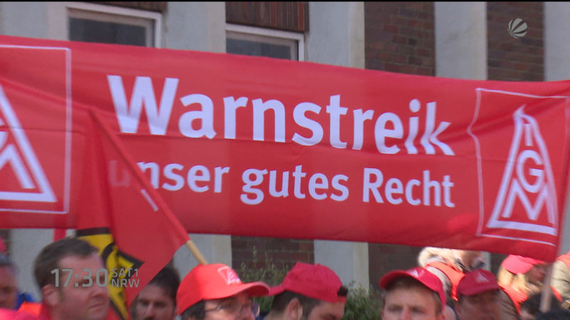 Starker Streik (Foto: SAT.1 NRW)