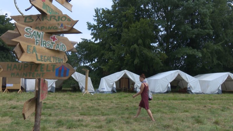 Klima-Protestcamp spaltet Grevenbroich (Foto: SAT.1 NRW)