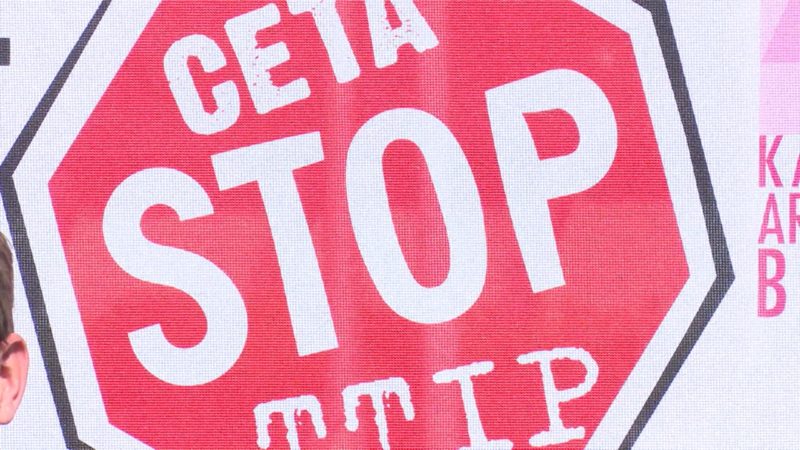 Demo gegen TTIP in Köln (Foto: SAT.1 NRW)