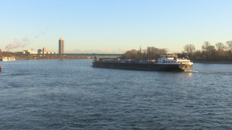 Aufräumaktion am Rhein (Foto: SAT.1 NRW)