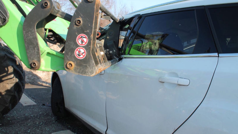 Unfall mit Traktor (Foto: SAT.1 NRW)