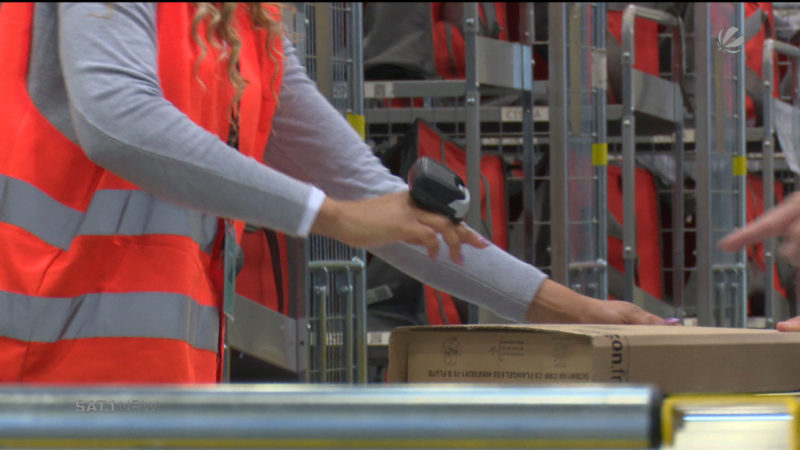 Neues Amazon-Verteilzentrum in Bochum (Foto: SAT.1 NRW)
