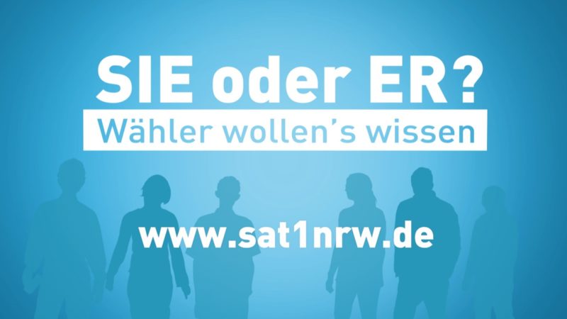 Sie oder Er? - Wähler wollen's wissen (Foto: SAT.1 NRW)