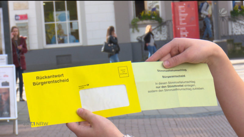 Kurioser Stimmzettel (Foto: SAT.1 NRW)