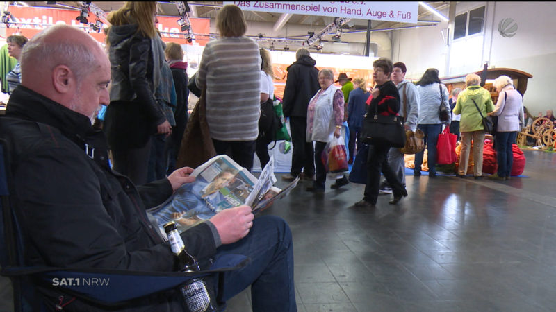 Als Mann auf der Creativa-Messe (Foto: SAT.1 NRW)