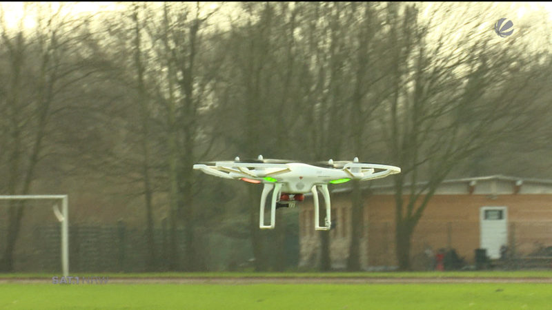 Drohne gegen Gänse (Foto: SAT.1 NRW)