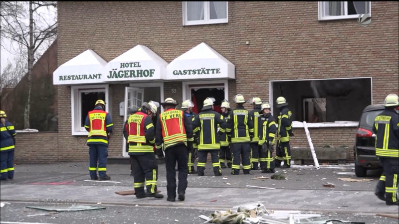 Explosion in Verl (Foto: SAT.1 NRW)