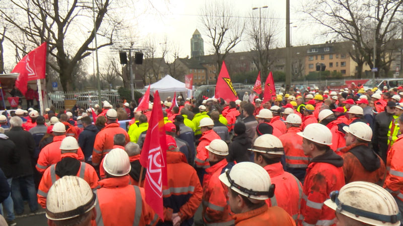 IG Metall Streik (Foto: SAT.1 NRW)