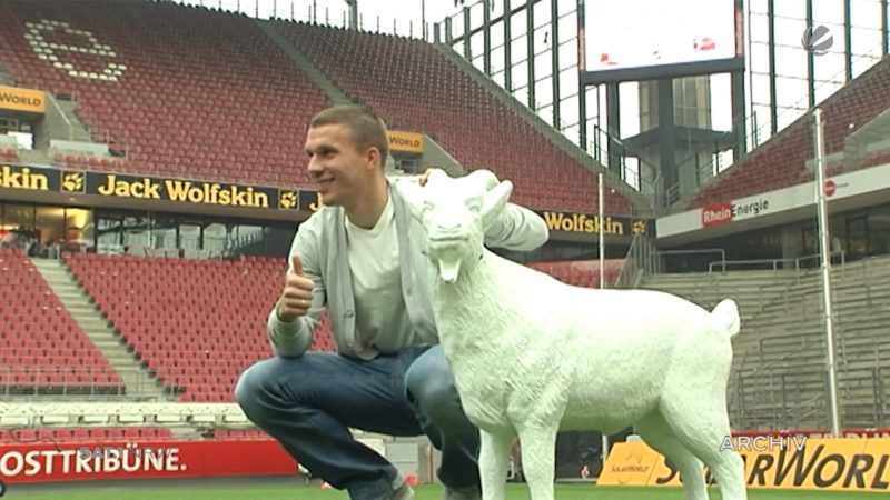 Podolski wechselt zu Kobe (Foto: SAT.1 NRW)