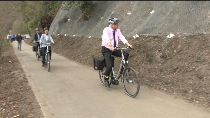 Ruhrtalradweg wird wiedereröffnet (Foto: SAT.1 NRW)