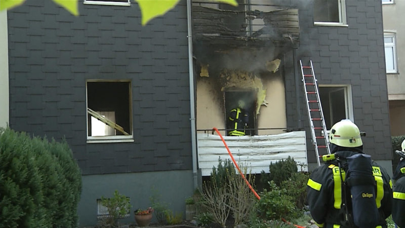 Brand in Recklinghausen (Foto: SAT.1 NRW)