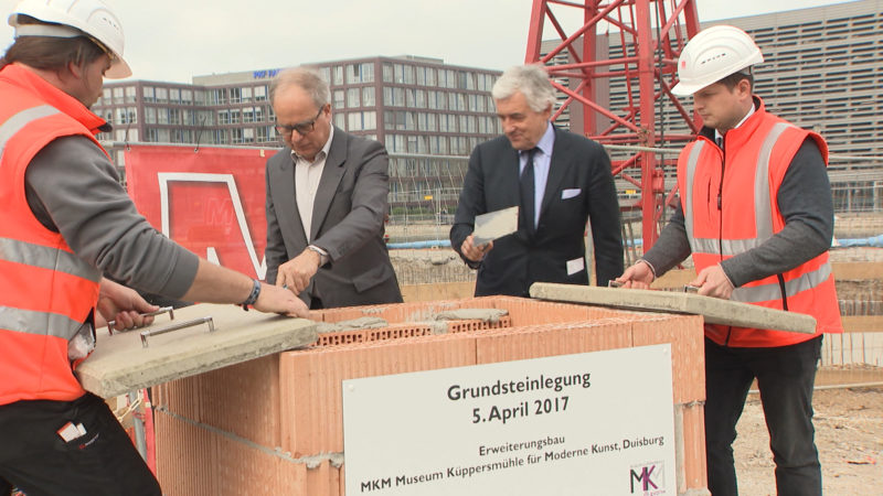 Anbau für das Museum Küppersmühle (Foto: SAT.1 NRW)