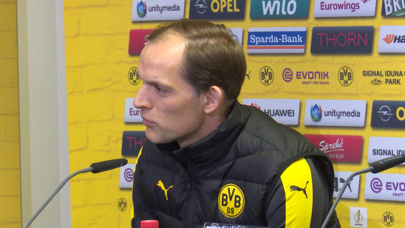 Pressekonferenz BVB vorm Pokal-Halbfinale (Foto: SAT.1 NRW)