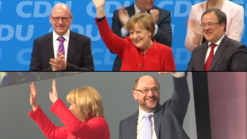 Wahlkampfauftakt von CDU und SPD (Foto: SAT.1 NRW)