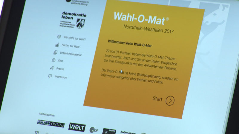 Wahl-O-Mat gestartet (Foto: SAT.1 NRW)