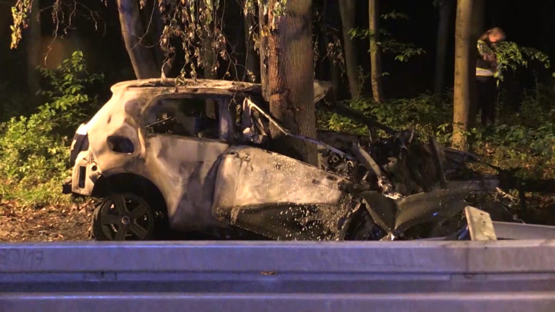 Tödlicher Unfall auf der A560 (Foto: SAT.1 NRW)