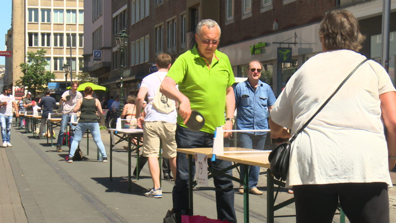 Düsseldorf im Tischtennis-Fieber (Foto: SAT.1 NRW)