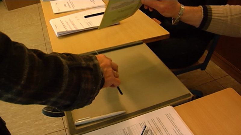 Korrektur des Wahlergebnisses (Foto: SAT.1 NRW)