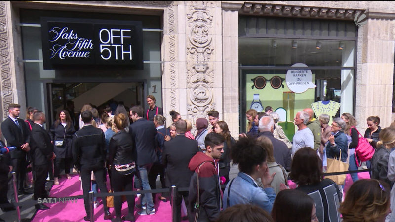Saks off 5th eröffnet Filiale in Düsseldorf (Foto: SAT.1 NRW)