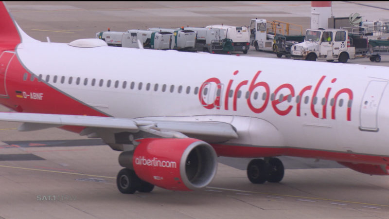 Air Berlin bittet Landesregierung um Bürgschaften (Foto: SAT.1 NRW)